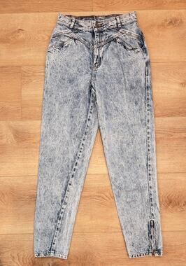 Rare Vintage Levi's 900 Series Acid Wash Jeans Zipper Ankle Size 26